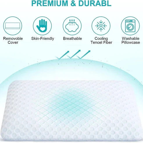 Pillow Gel-Infused Memory Foam Dual-Sided Cooling Comfort