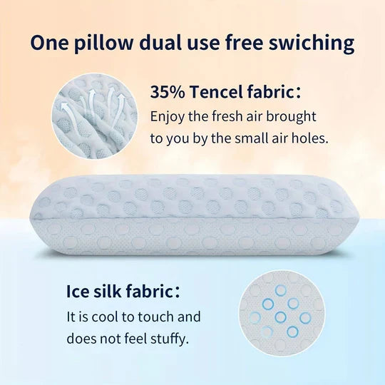 Pillow Gel-Infused Memory Foam Dual-Sided Cooling Comfort