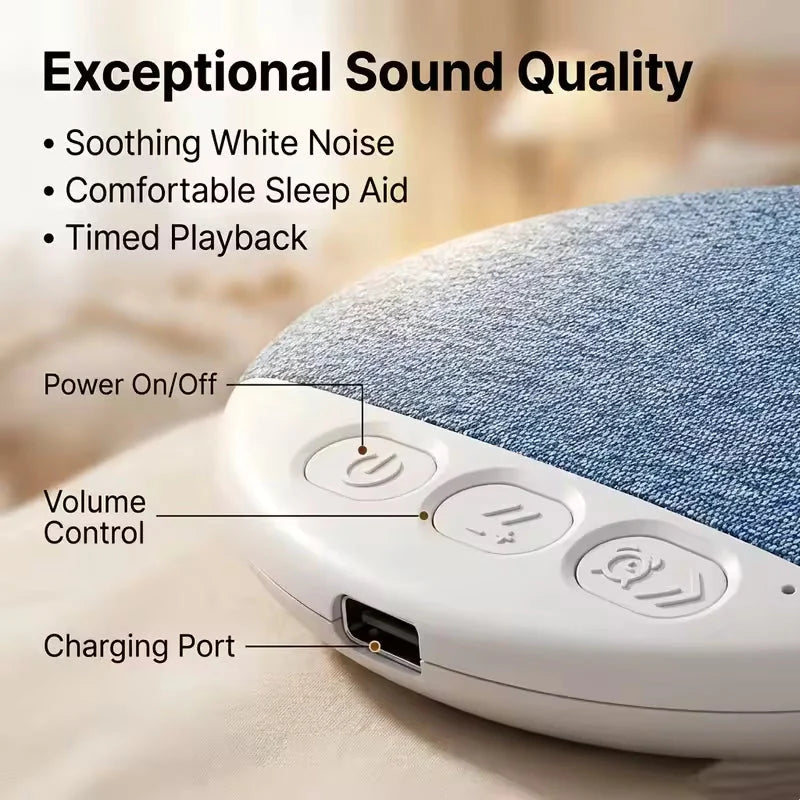 Pillow Speaker Wireless Audio Built-In White Noise Rechargeable