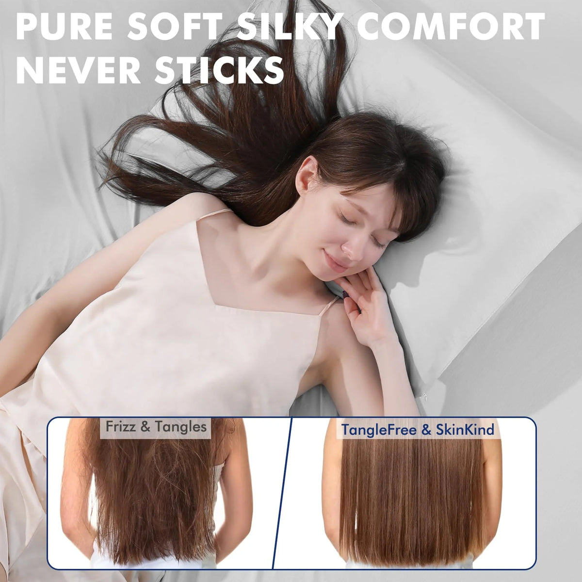 Pillowcase Dual-Sided Cooling Breathable Silver-Ion Infused