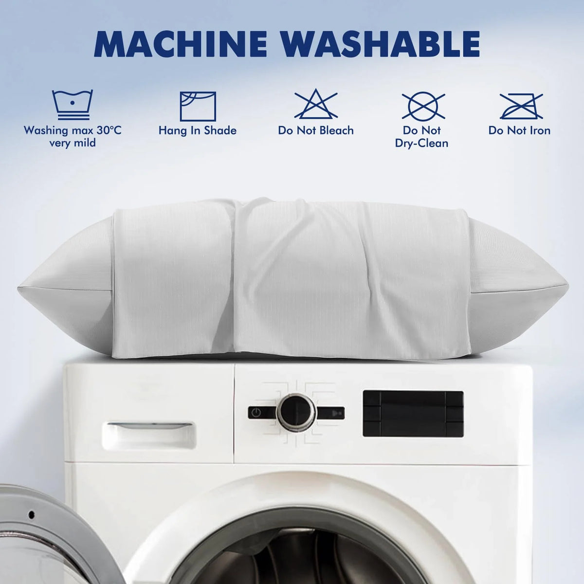 Pillowcase Dual-Sided Cooling Breathable Silver-Ion Infused
