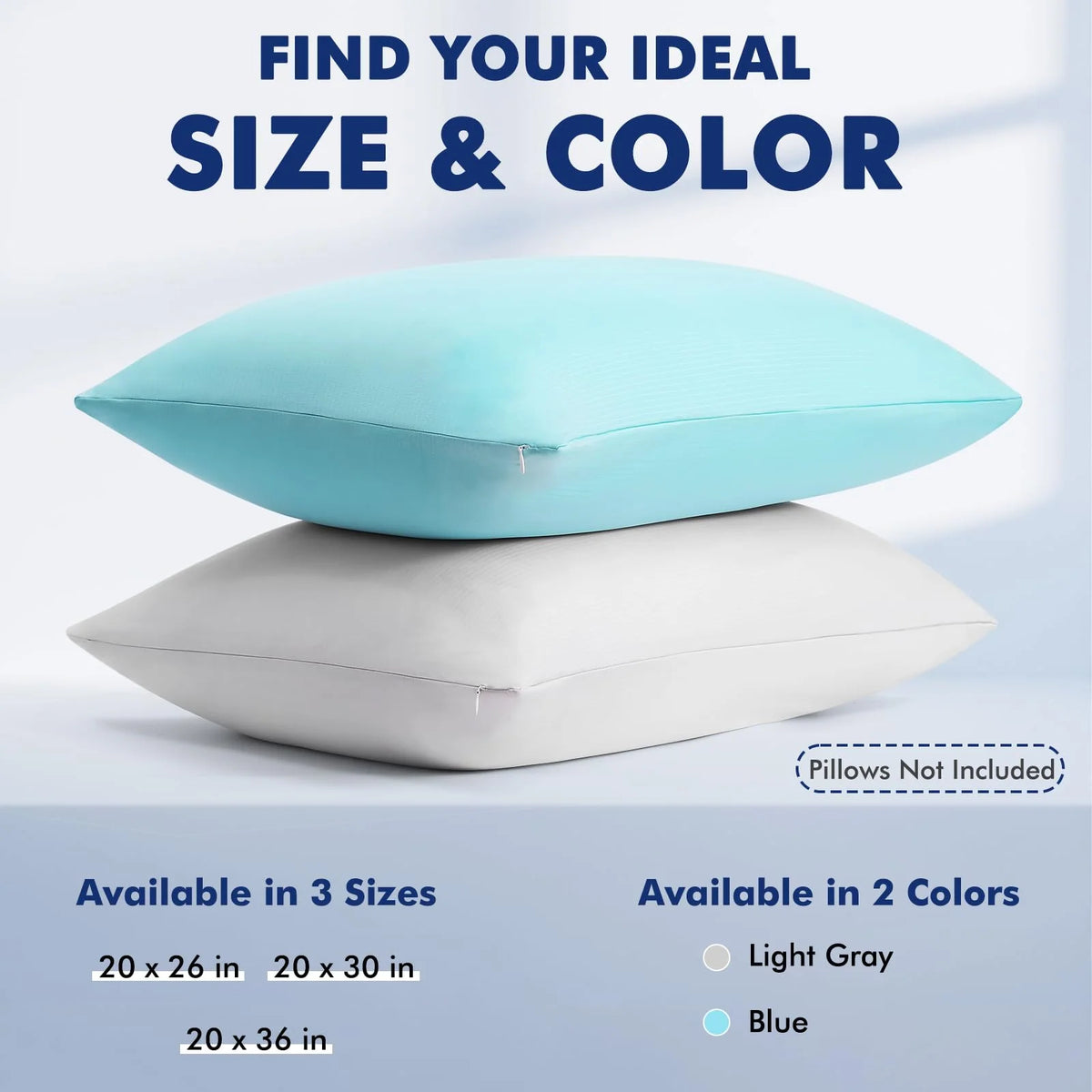 Pillowcase Dual-Sided Cooling Breathable Silver-Ion Infused