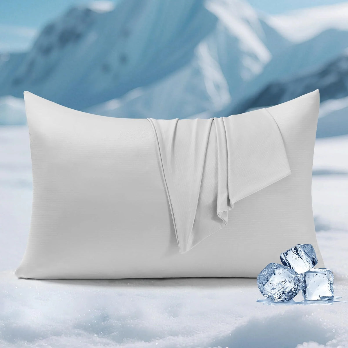 Pillowcase Dual-Sided Cooling Breathable Silver-Ion Infused