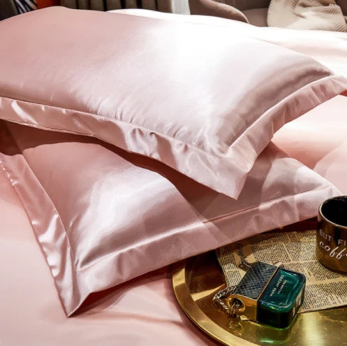 Pillowcase Mulberry Silk Blend Cooling Hypoallergenic