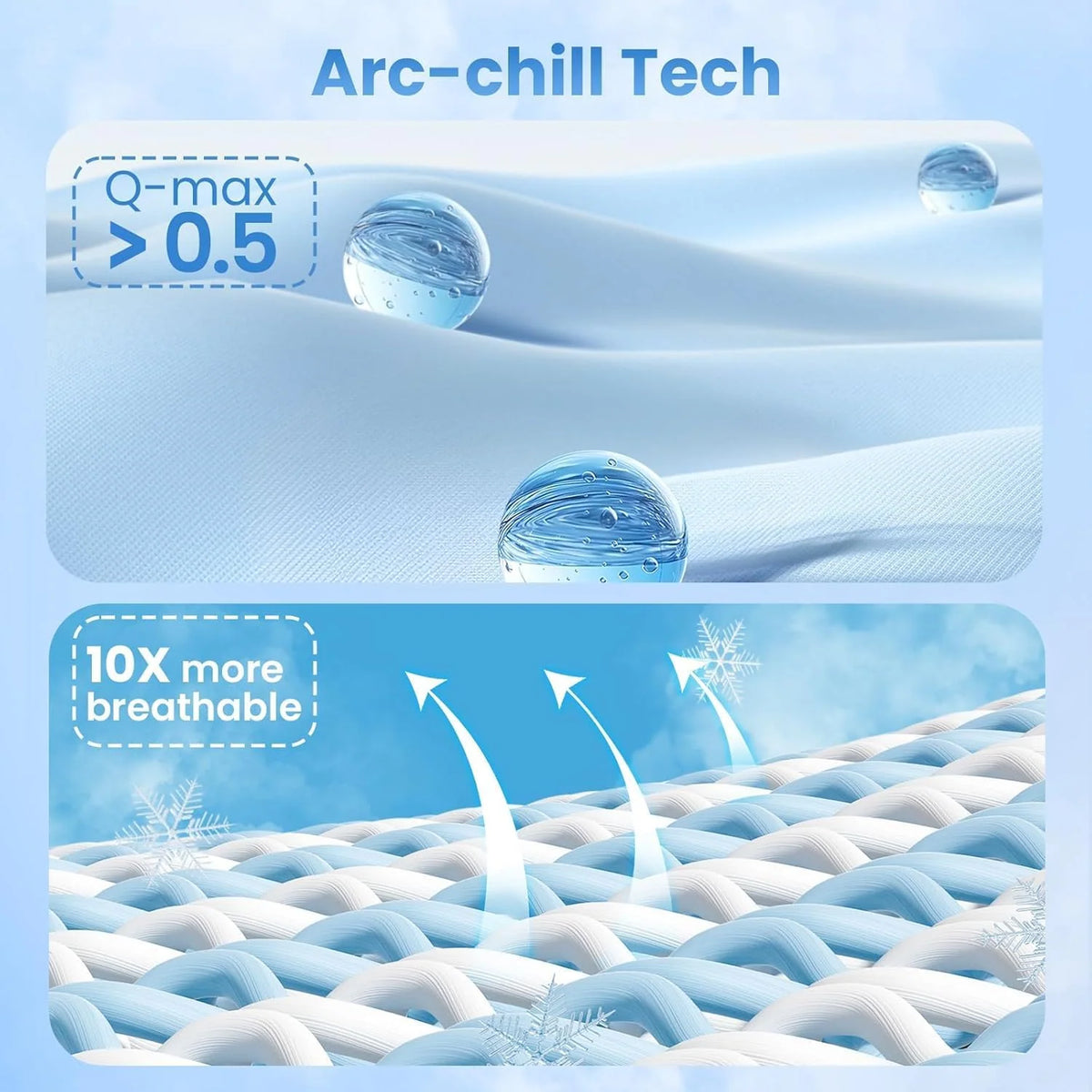 Pillowcase Set Cooling Breathable Moisture-Wicking Set of 2