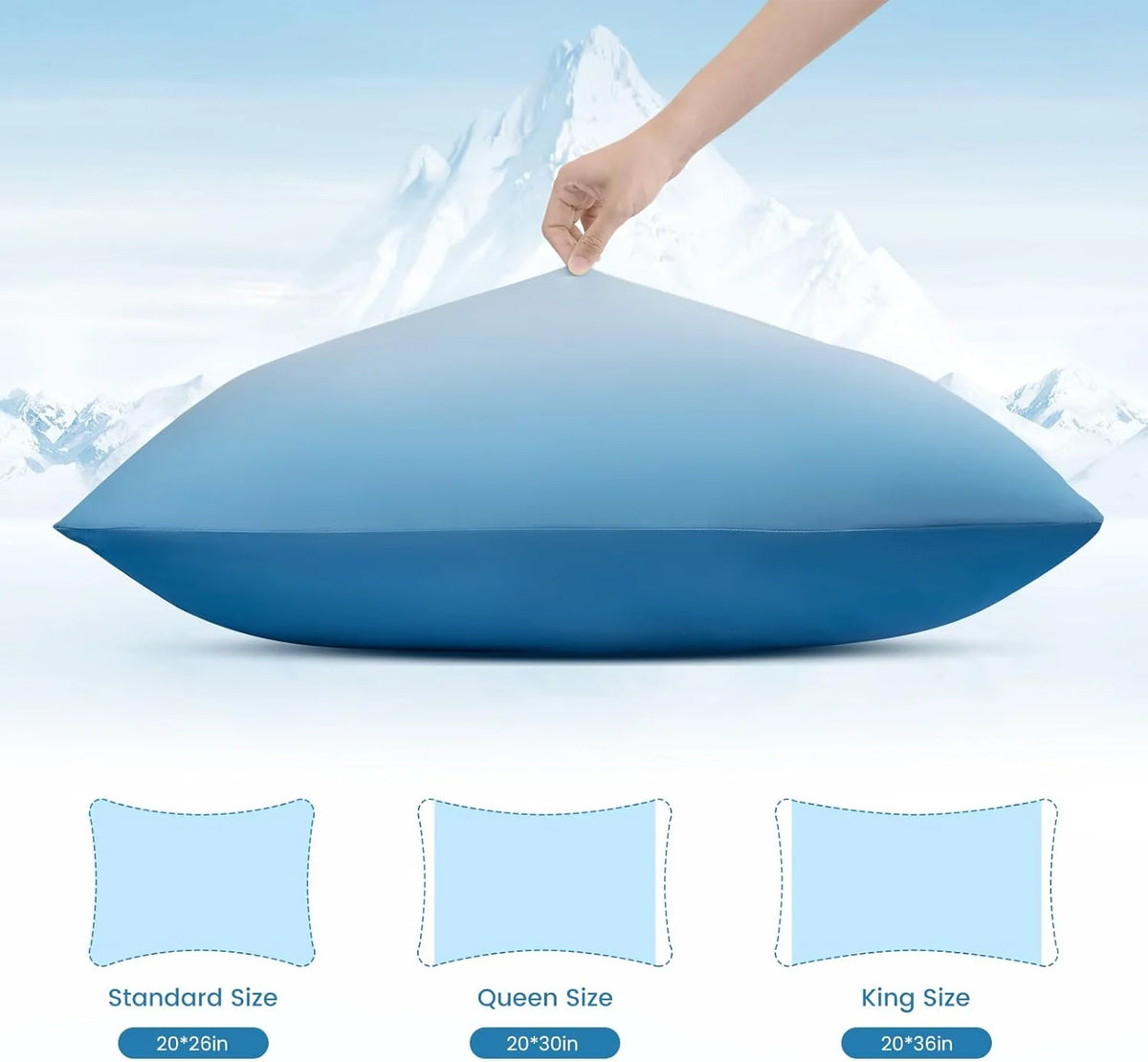 Pillowcase Set Cooling Breathable Moisture-Wicking Set of 2