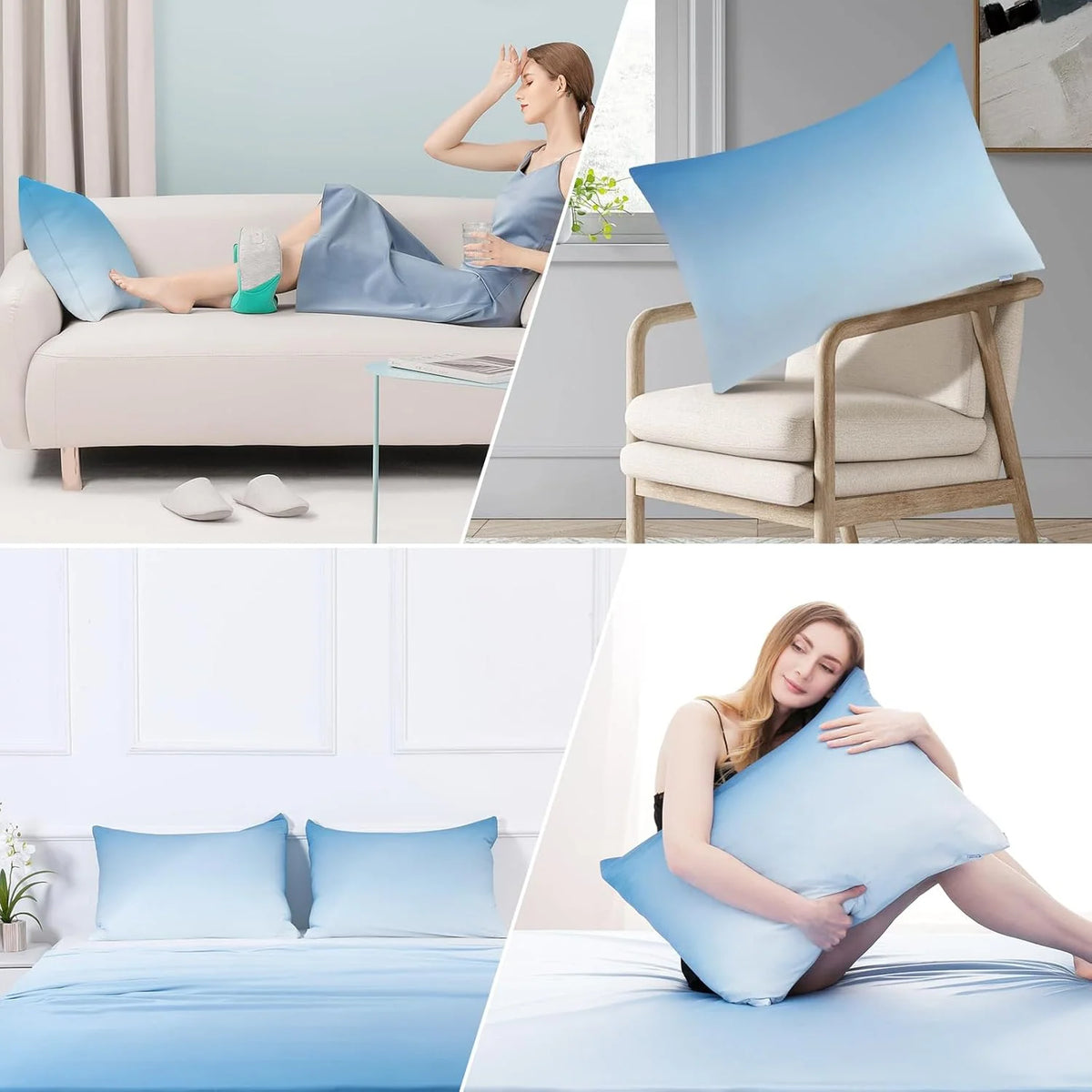 Pillowcase Set Cooling Breathable Moisture-Wicking Set of 2
