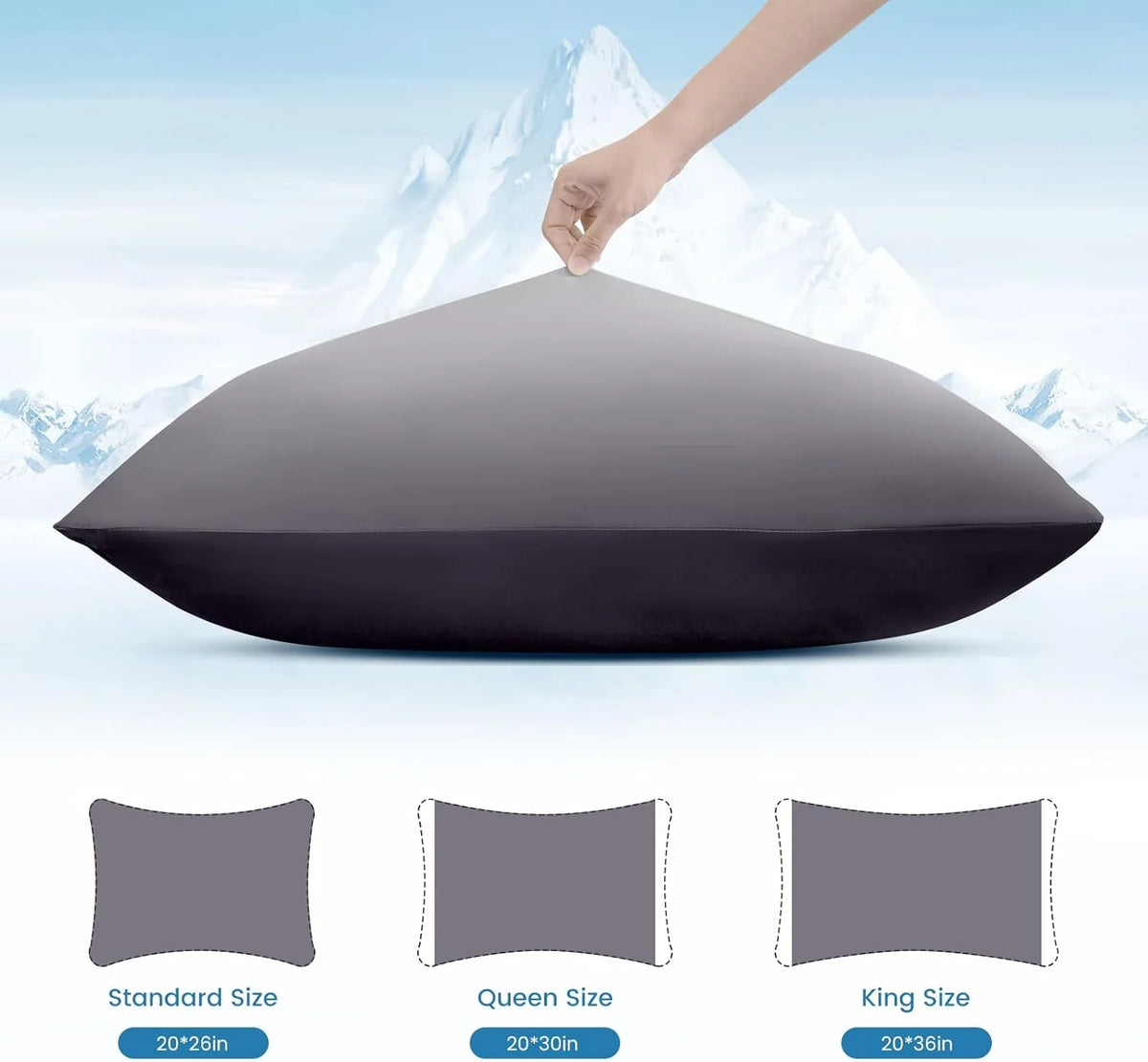 Pillowcase Set Double-Sided Cooling Breathable Moisture-Wicking