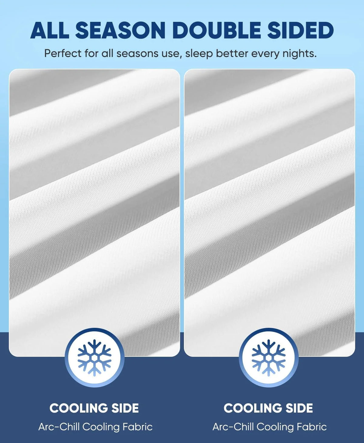 Pillowcase Set Double-Sided Cooling Fabric 2-Pack