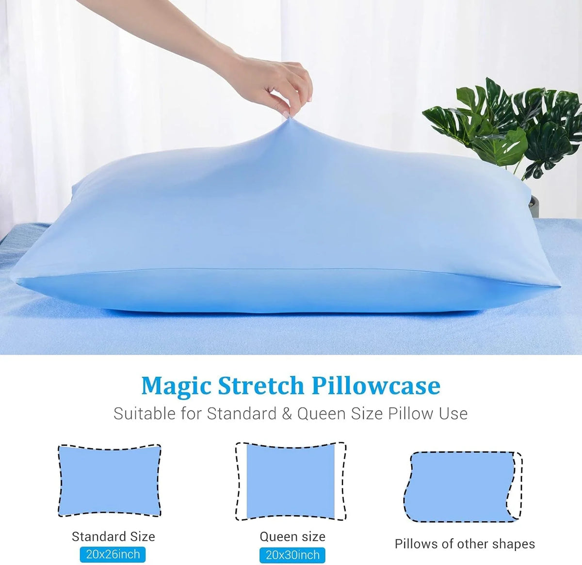 Pillowcases Double-Sided Cooling Fabric Silky Smooth Feel