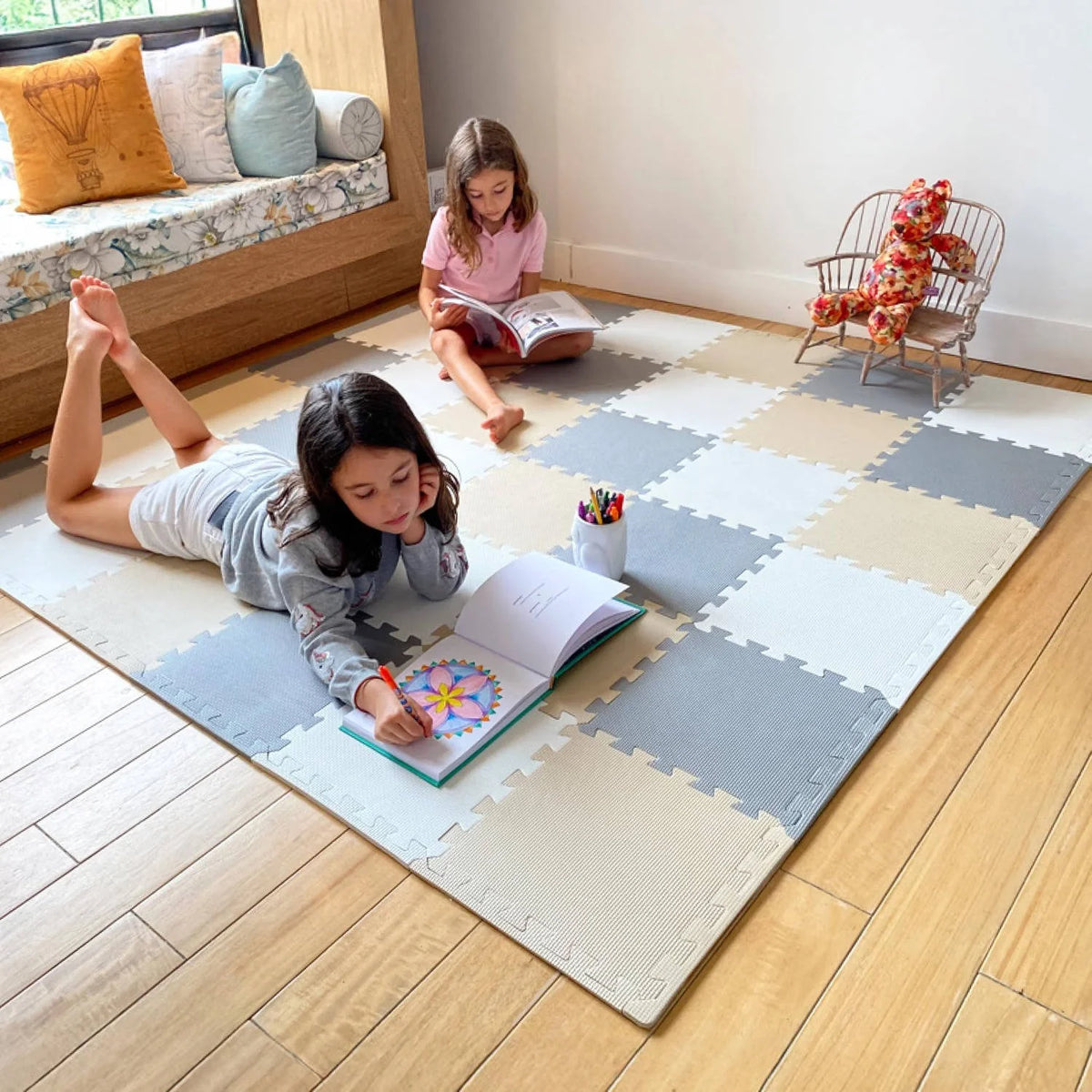 Play Mat Interlocking EVA Foam Waterproof Set of 36