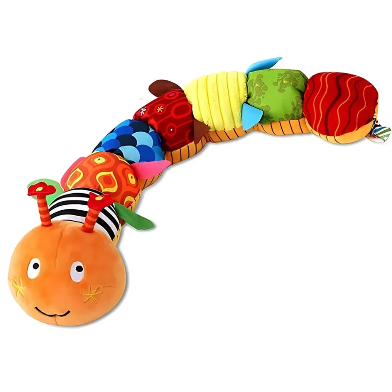 Plush Caterpillar Sensory Musical Rattle & Crinkle