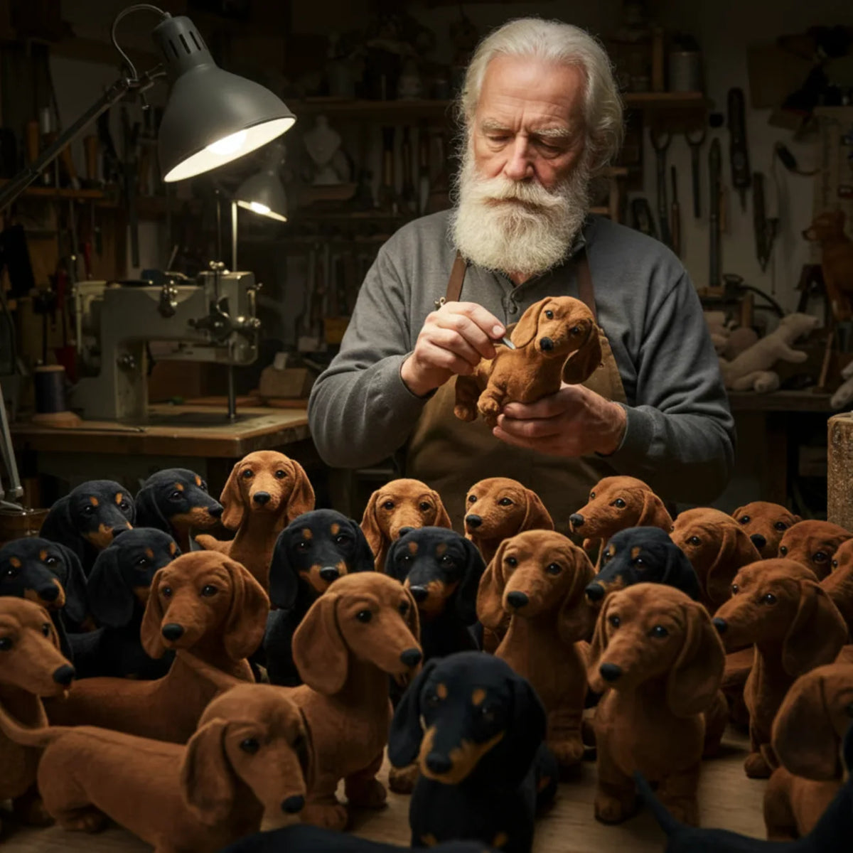 Plush Dog Toy Touch-Activated Moving Eyes & Wagging Tail