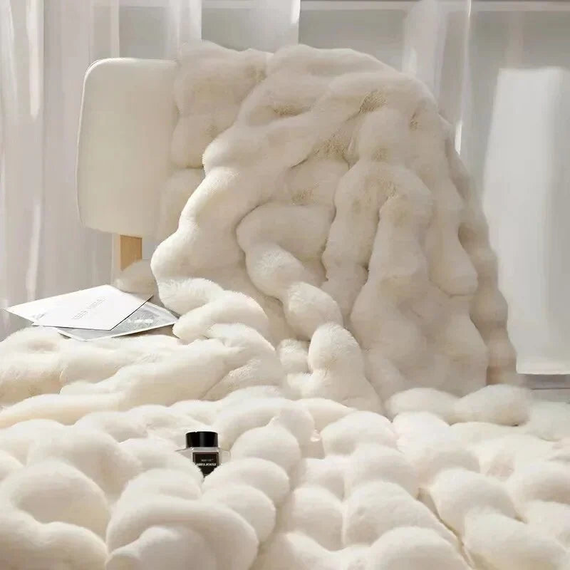 Plush Fleece Blanket Soft Anti-Pilling Machine Washable