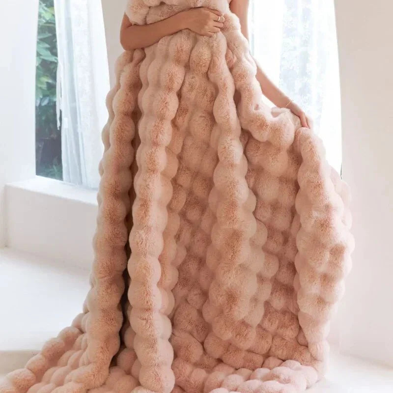 Plush Fleece Blanket Soft Anti-Pilling Machine Washable