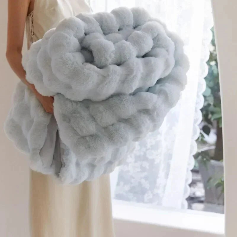 Plush Fleece Blanket Soft Anti-Pilling Machine Washable