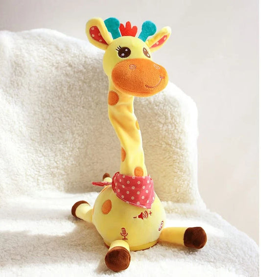 Plush Giraffe Interactive Music & Voice-Mimic Washable