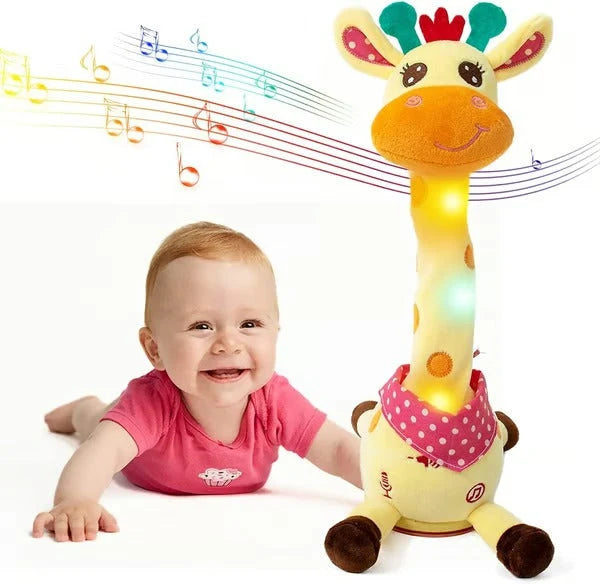 Plush Giraffe Interactive Music & Voice-Mimic Washable