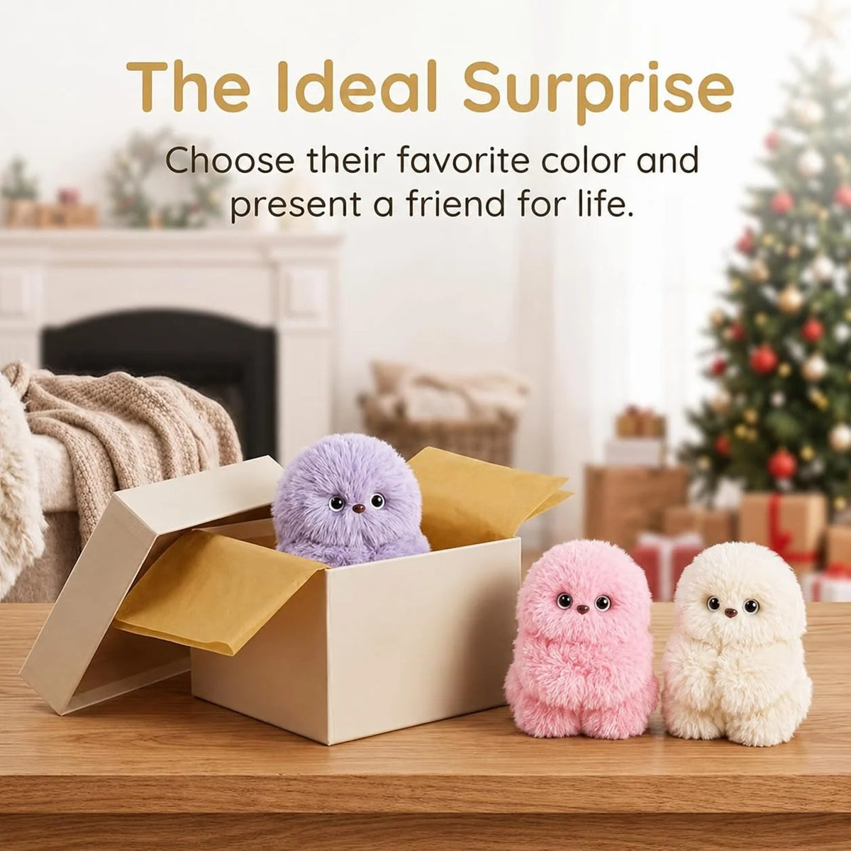 Plush Keychain Voice Recording Music Playback Head Turning
