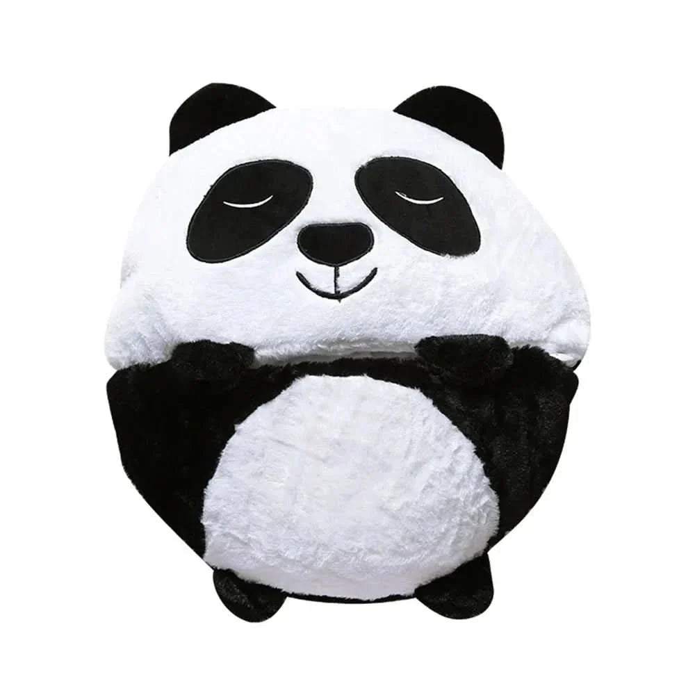 Plush Toy With Integrated Sleeping Bag Foldable Machine Washable