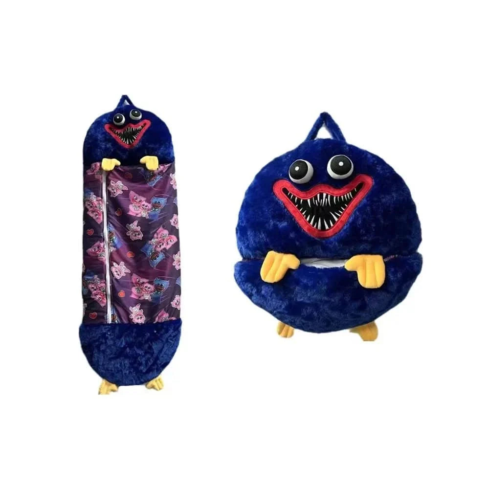 Plush Toy With Integrated Sleeping Bag Foldable Machine Washable