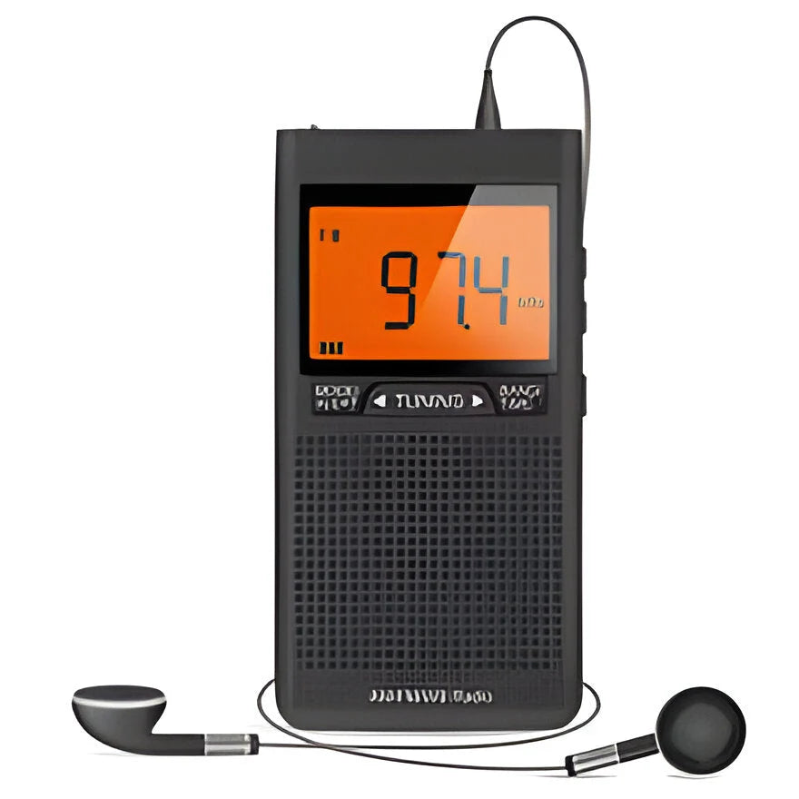 Pocket Radio AM/FM Weather Alerts Dual Alarm