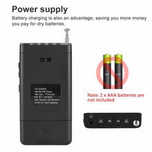 Pocket Radio AM/FM Weather Alerts Dual Alarm