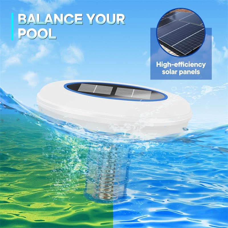 Pool Ionizer Solar-Powered 7-Color RGB Lighting