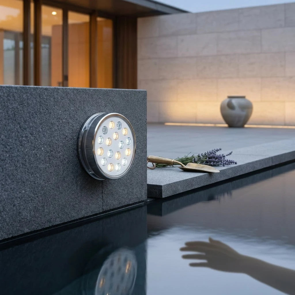 Pool Light Submersible 12 Colors Remote Control Automatic Modes