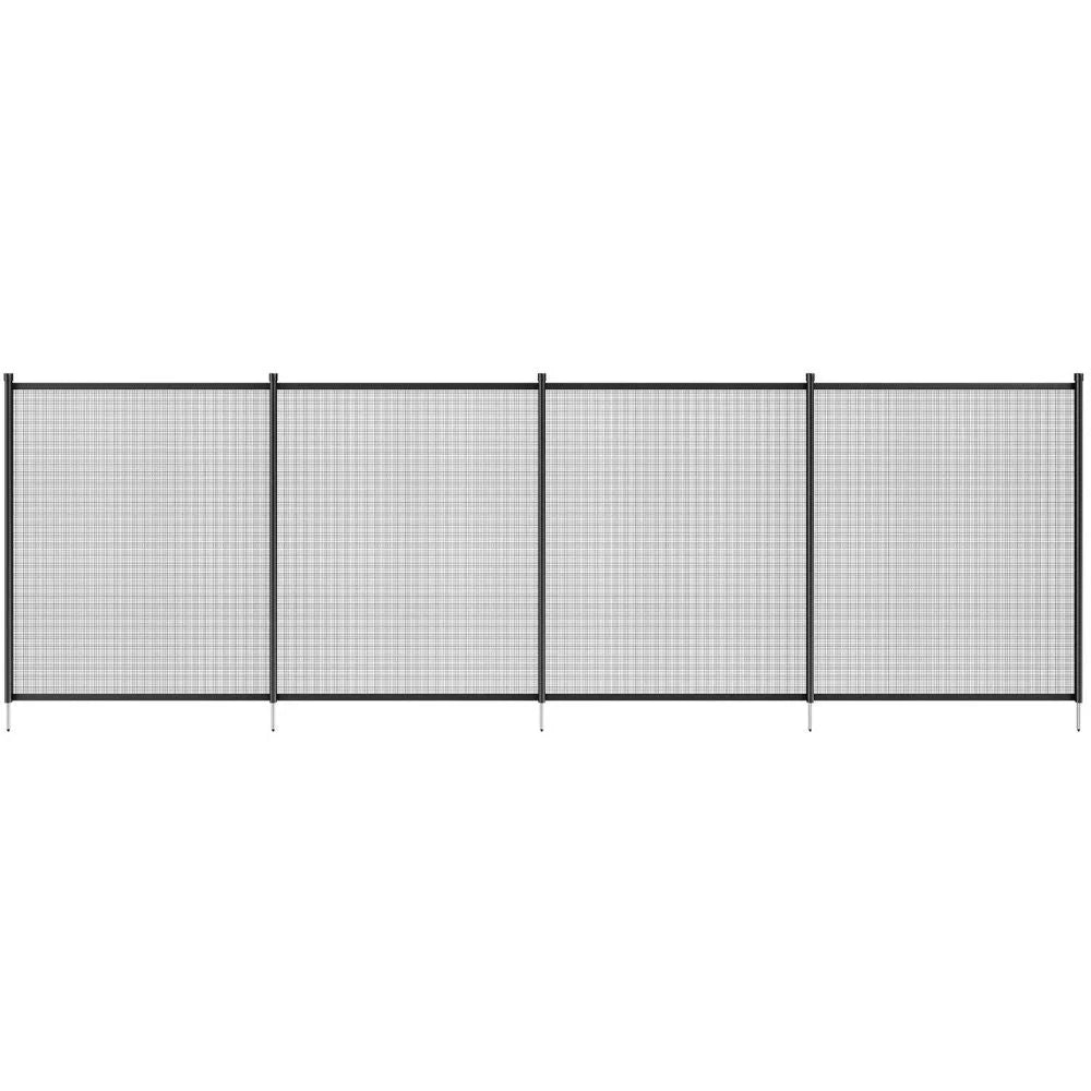 Pool Safety Fence Removable Modular Panels Rust-Resistant Poles