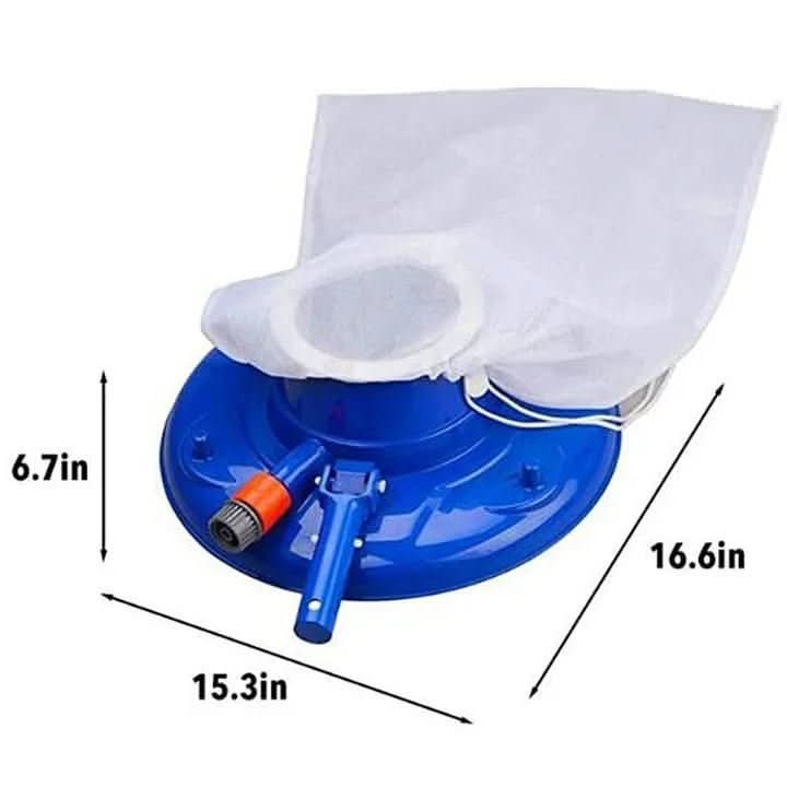 Pool Vacuum Cleaner Hose-Powered Reusable Mesh Bag