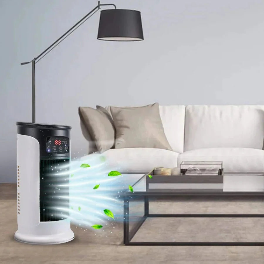Portable Air Cooler 5-in-1 Fan & Humidifier Whisper-Quiet