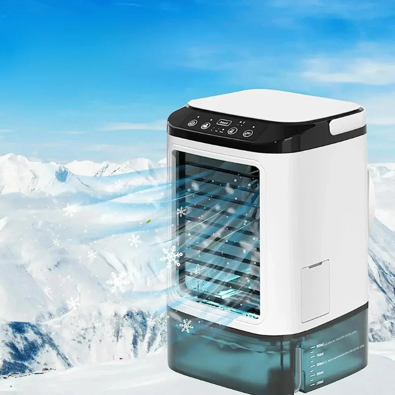 Portable Air Cooler Dual Mist 900ml Tank Quiet Operation