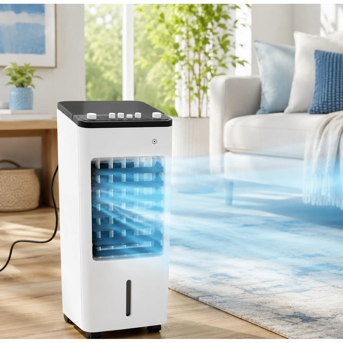 Portable Air Cooler Evaporative Fan & Humidifier Functionality