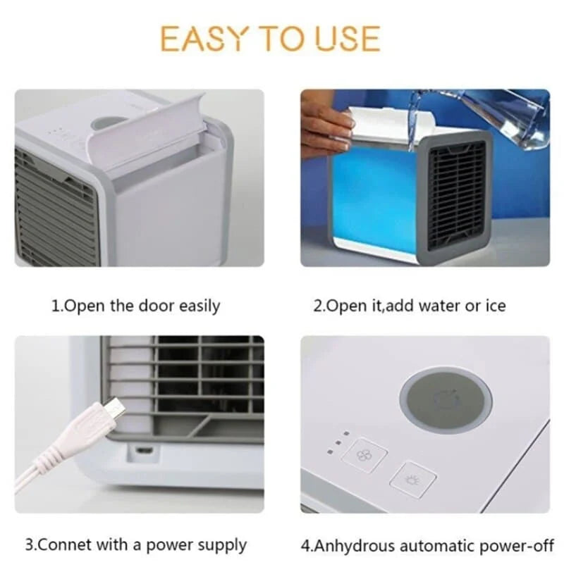 Portable Air Cooler Humidifier & Purifier Washable Filter
