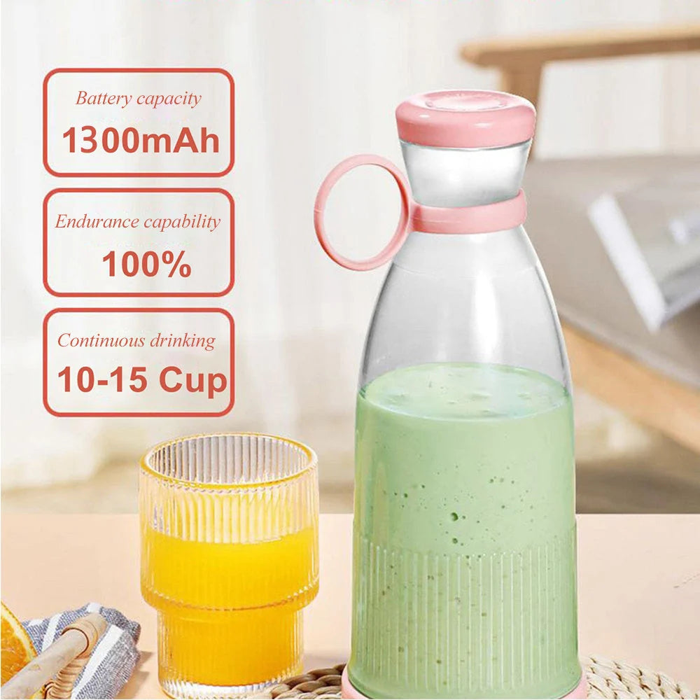 Portable Blender Bottle Cordless Magnetic Charging