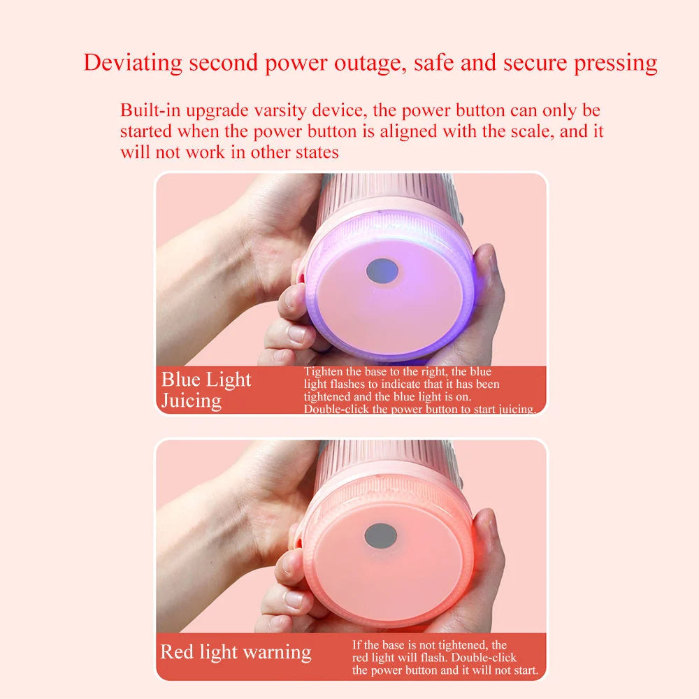 Portable Blender Bottle Cordless Magnetic Charging