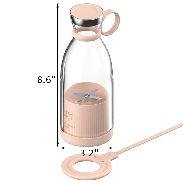 Portable Blender USB Rechargeable Stainless Steel 16.91 Fl Oz