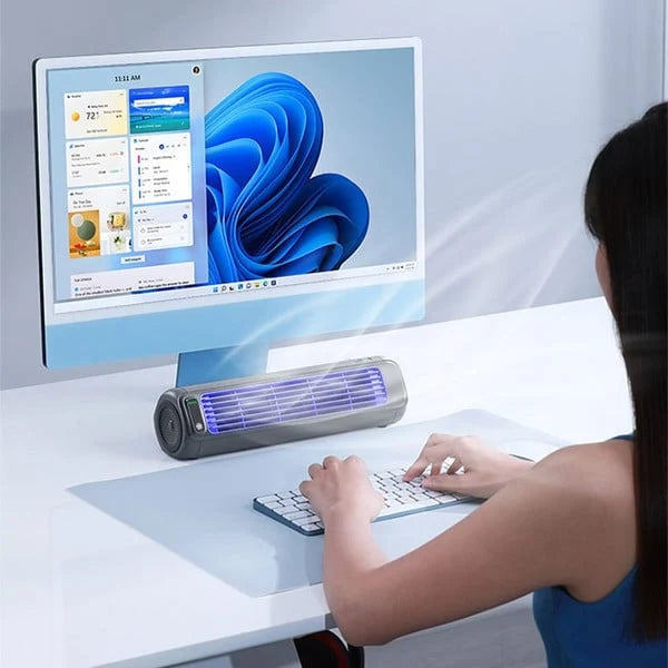 Portable Fan Rechargeable Quiet 3-Speed Up to 8 Hours