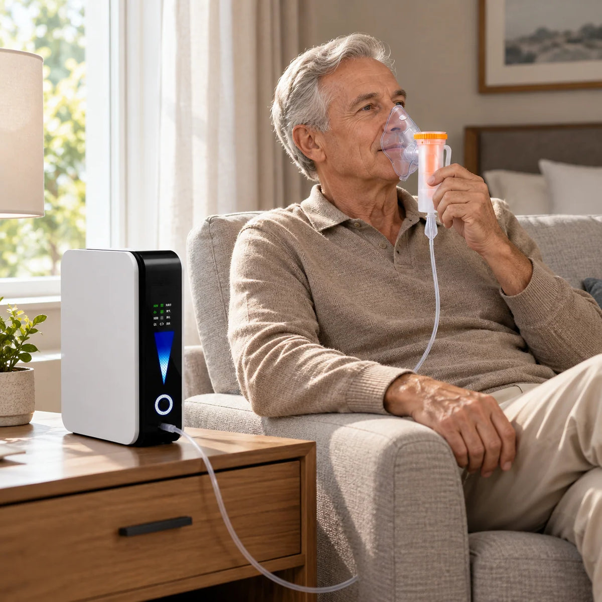 Portable Oxygen Concentrator Adjustable Flow Quiet Operation