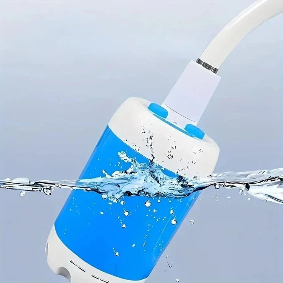 Portable Shower Pump Rechargeable Adjustable Pressure