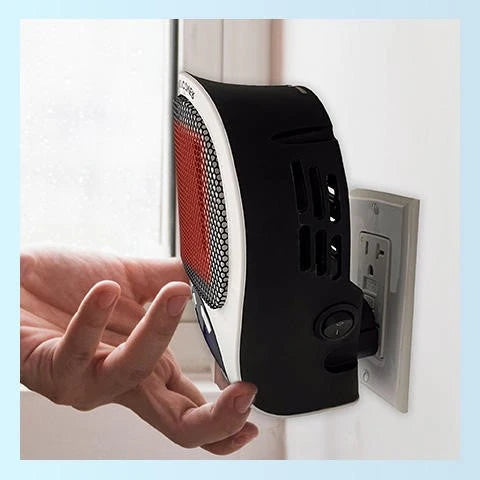 Portable Space Heater 1500W Adjustable Thermostat 12-Hour Timer