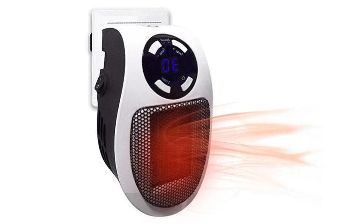 Portable Space Heater 1500W Adjustable Thermostat 12-Hour Timer