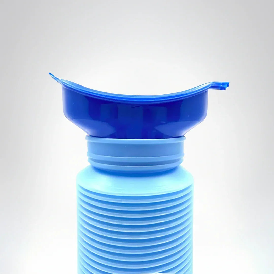 Portable Urinal Bottle 25.4 Oz Dual Adapters & Flexible Hose