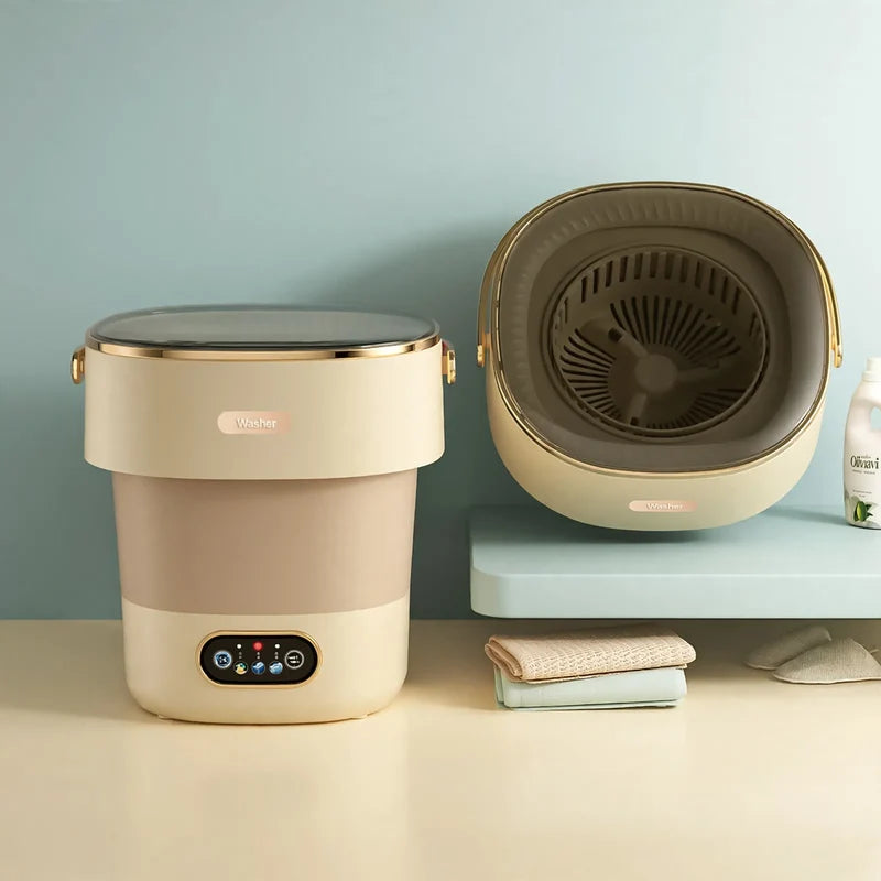 Portable Washing Machine Foldable Spin Dryer 11 Lb Capacity