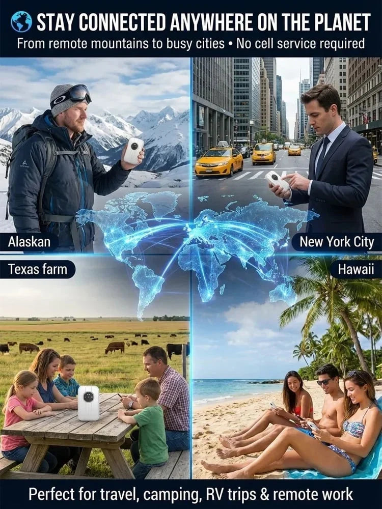 Portable Wi-Fi Hotspot Worldwide Coverage for Travel