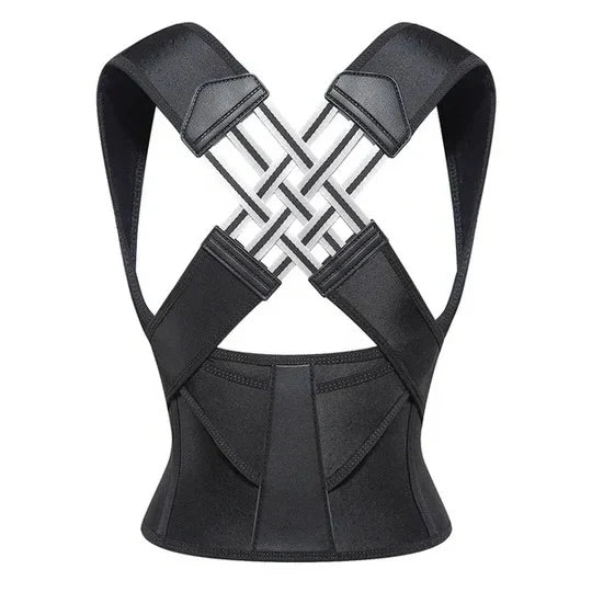 Posture Support Brace Adjustable Slim Profile for Everyday Wear