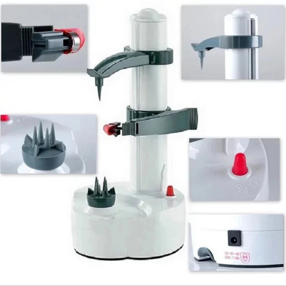 Potato Peeler Electric Adjustable Chamber Automatic Shutoff