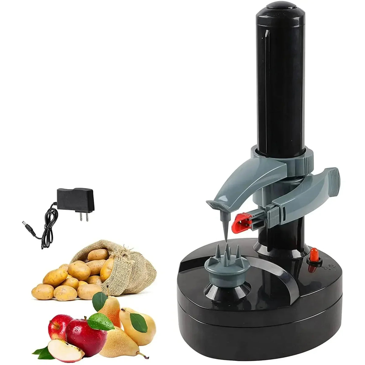 Potato Peeler Electric Adjustable Chamber Automatic Shutoff