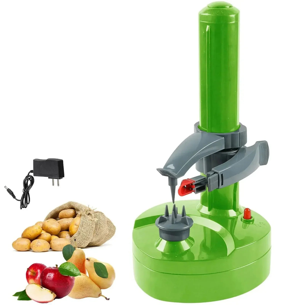 Potato Peeler Electric Adjustable Chamber Automatic Shutoff